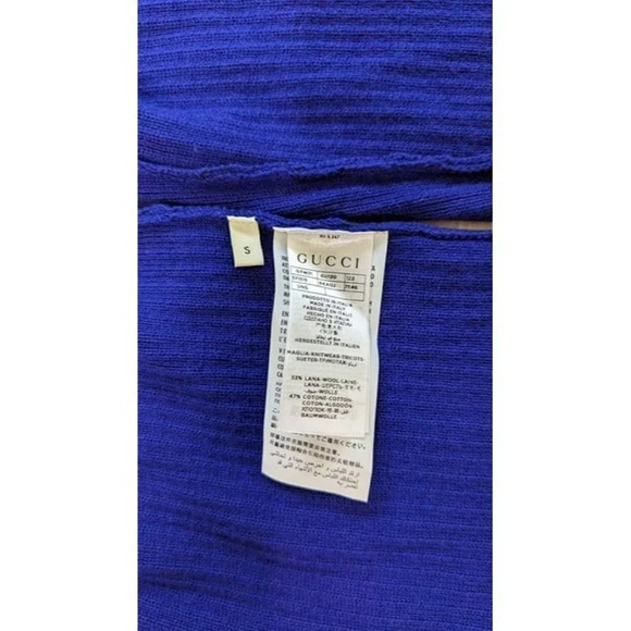 NWT Gucci Men's Wool Multi Striped Turtleneck Sweater Size S (MSRP $980) - Picture 7 of 9